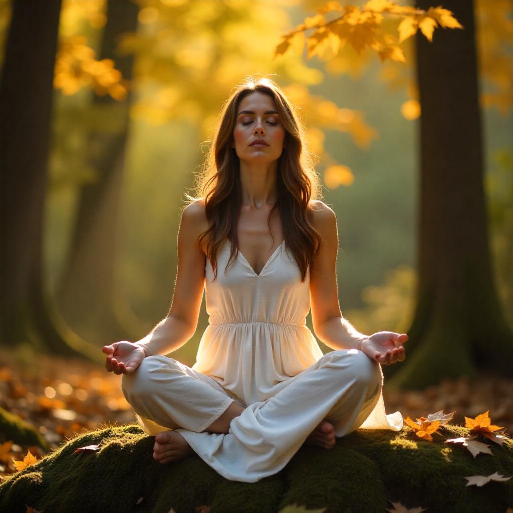 Meditation rum med jordnära toner